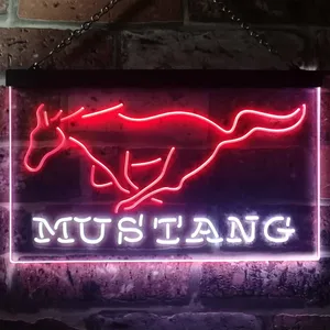 Ford Mustang Horse Neon-Like LED Sign