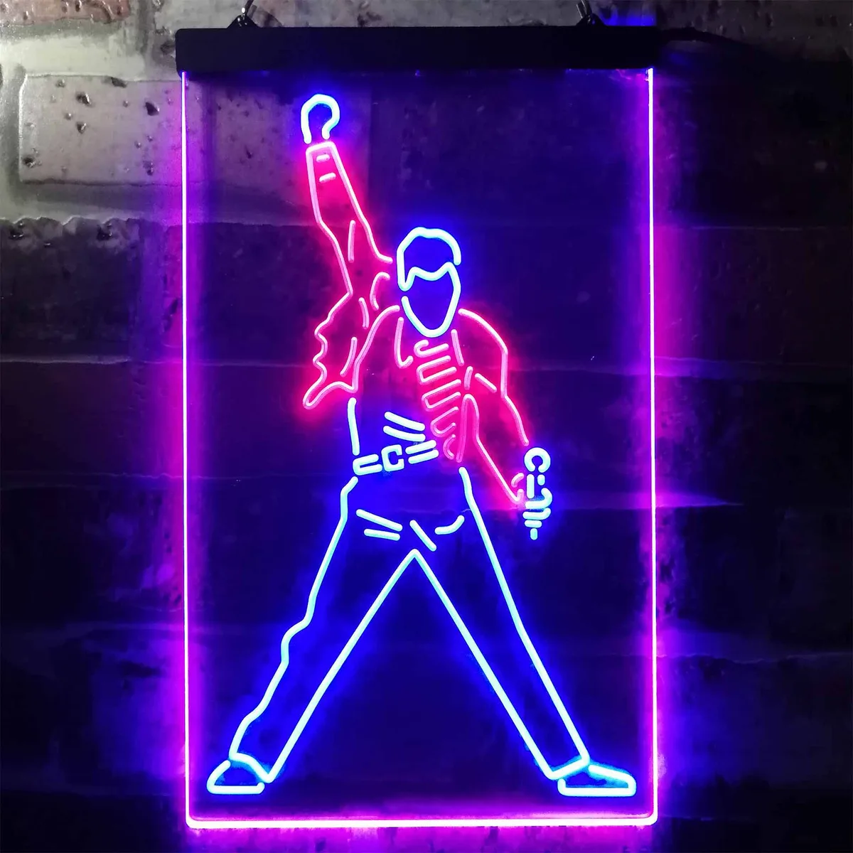 Freddie Mercury Queen Neon-Like LED Sign