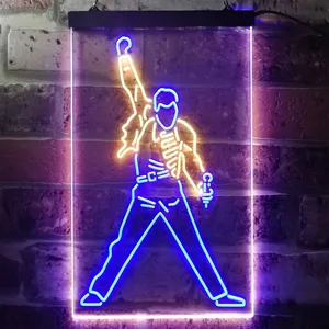 Freddie Mercury Queen Neon-Like LED Sign