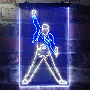 Freddie Mercury Queen Neon-Like LED Sign