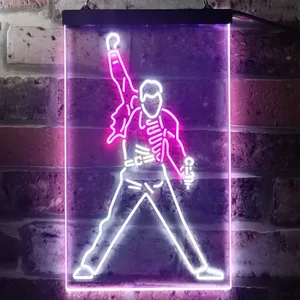 Freddie Mercury Queen Neon-Like LED Sign