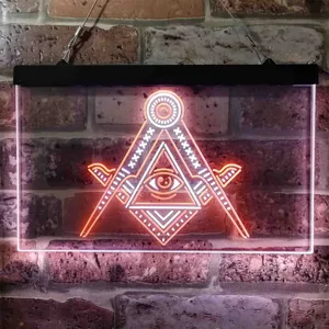 Freemasonry All Seeing Eye Neon-Like LED Sign