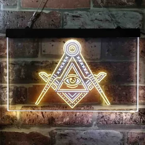 Freemasonry All Seeing Eye Neon-Like LED Sign