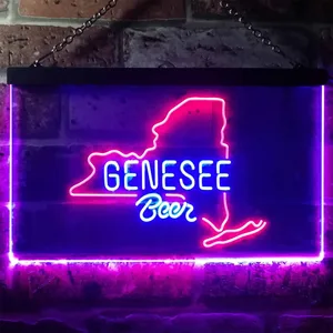 Genesee Beer Map 1 Neon-Like LED Sign