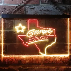 George Strait Name Neon-Like LED Sign