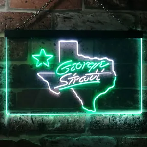 George Strait Name Neon-Like LED Sign