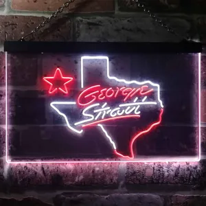 George Strait Name Neon-Like LED Sign