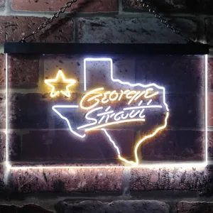 George Strait Name Neon-Like LED Sign