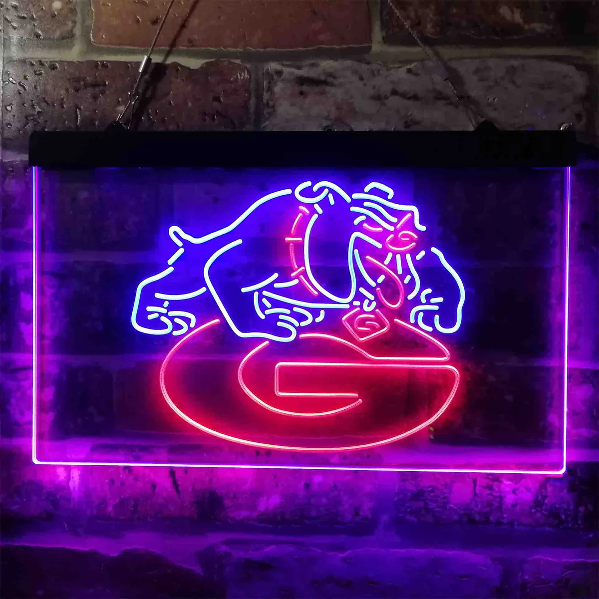 Georgia Bulldogs Logo Neon-Like LED Sign