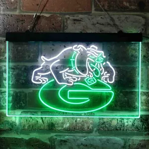 Georgia Bulldogs Logo Neon-Like LED Sign