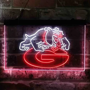 Georgia Bulldogs Logo Neon-Like LED Sign