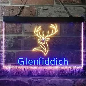 Glenfiddich Whisky Logo Neon-Like LED Sign