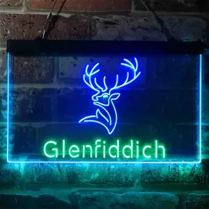 Glenfiddich Whisky Logo Neon-Like LED Sign