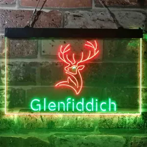 Glenfiddich Whisky Logo Neon-Like LED Sign