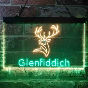 Glenfiddich Whisky Logo Neon-Like LED Sign