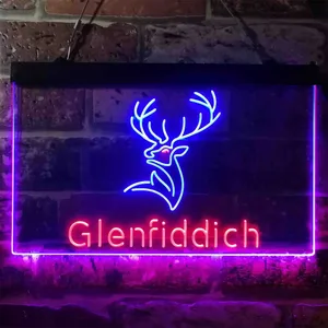 Glenfiddich Whisky Logo Neon-Like LED Sign