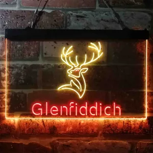 Glenfiddich Whisky Logo Neon-Like LED Sign