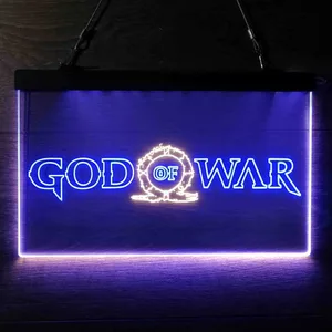 God Of War Banner Neon-Like LED Sign