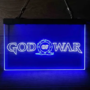 God Of War Banner Neon-Like LED Sign