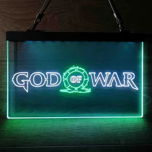God Of War Banner Neon-Like LED Sign