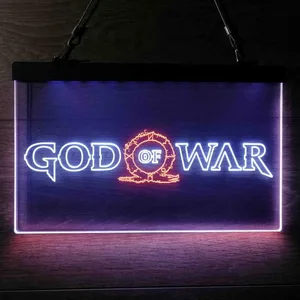 God Of War Banner Neon-Like LED Sign