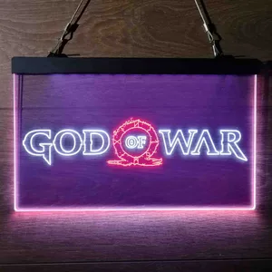 God Of War Banner Neon-Like LED Sign
