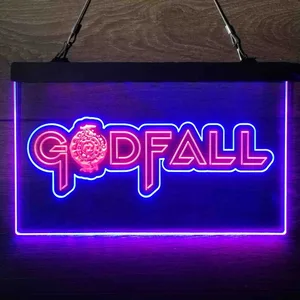 Godfall Logo Neon-Like LED Sign