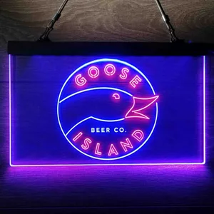 Goose Island Beer Co. Logo Neon-Like LED Sign