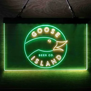 Goose Island Beer Co. Logo Neon-Like LED Sign