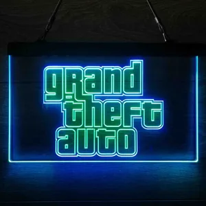 Grand Theft Auto Neon-Like LED Sign