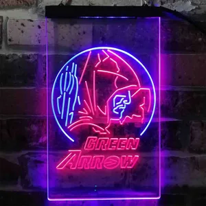 Green Arrow Neon-Like LED Sign
