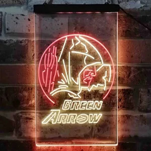 Green Arrow Neon-Like LED Sign