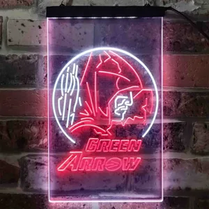 Green Arrow Neon-Like LED Sign