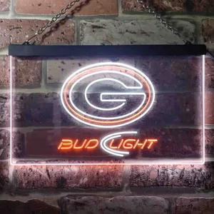 Green Bay Packers Bud Light Neon-Like LED Sign