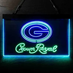 Green Bay Packers Crown Royal Neon-Like LED Sign