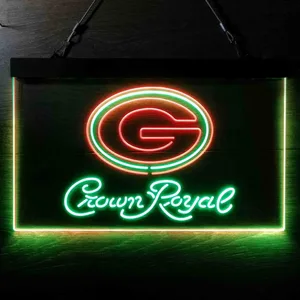 Green Bay Packers Crown Royal Neon-Like LED Sign