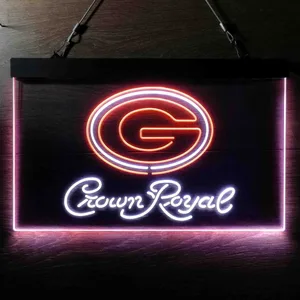 Green Bay Packers Crown Royal Neon-Like LED Sign