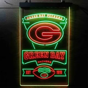 Green Bay Packers EST 1919 Neon-Like LED Sign