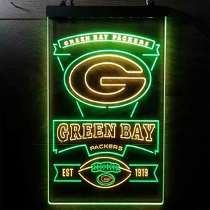 Green Bay Packers EST 1919 Neon-Like LED Sign