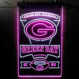 Green Bay Packers EST 1919 Neon-Like LED Sign