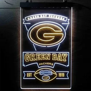 Green Bay Packers EST 1919 Neon-Like LED Sign