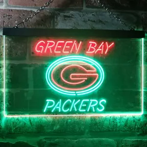 Green Bay Packers Logo 1 Neon-Like LED Sign