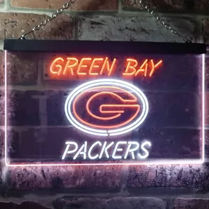 Green Bay Packers Logo 1 Neon-Like LED Sign