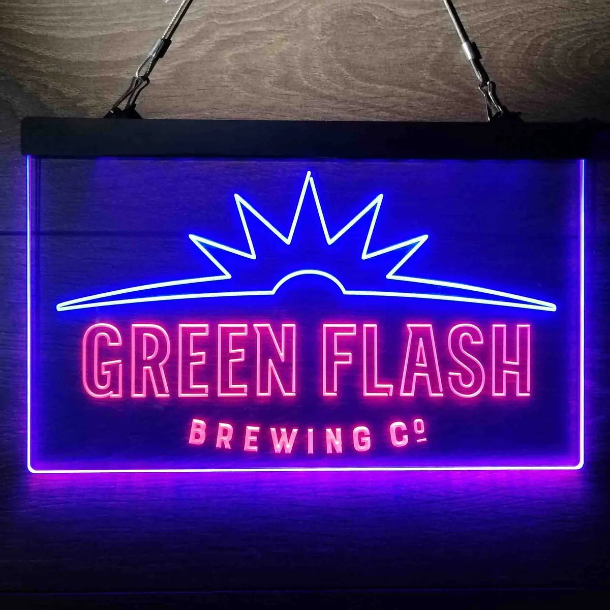 Green Flash Brewing Co. Logo Neon-Like LED Sign