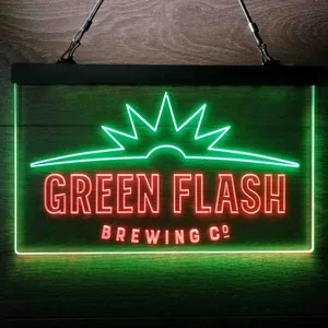 Green Flash Brewing Co. Logo Neon-Like LED Sign