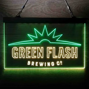 Green Flash Brewing Co. Logo Neon-Like LED Sign