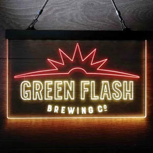 Green Flash Brewing Co. Logo Neon-Like LED Sign