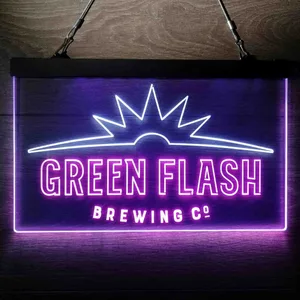 Green Flash Brewing Co. Logo Neon-Like LED Sign