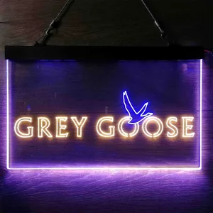Grey Goose Bird Neon-Like LED Sign