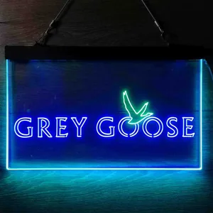 Grey Goose Bird Neon-Like LED Sign